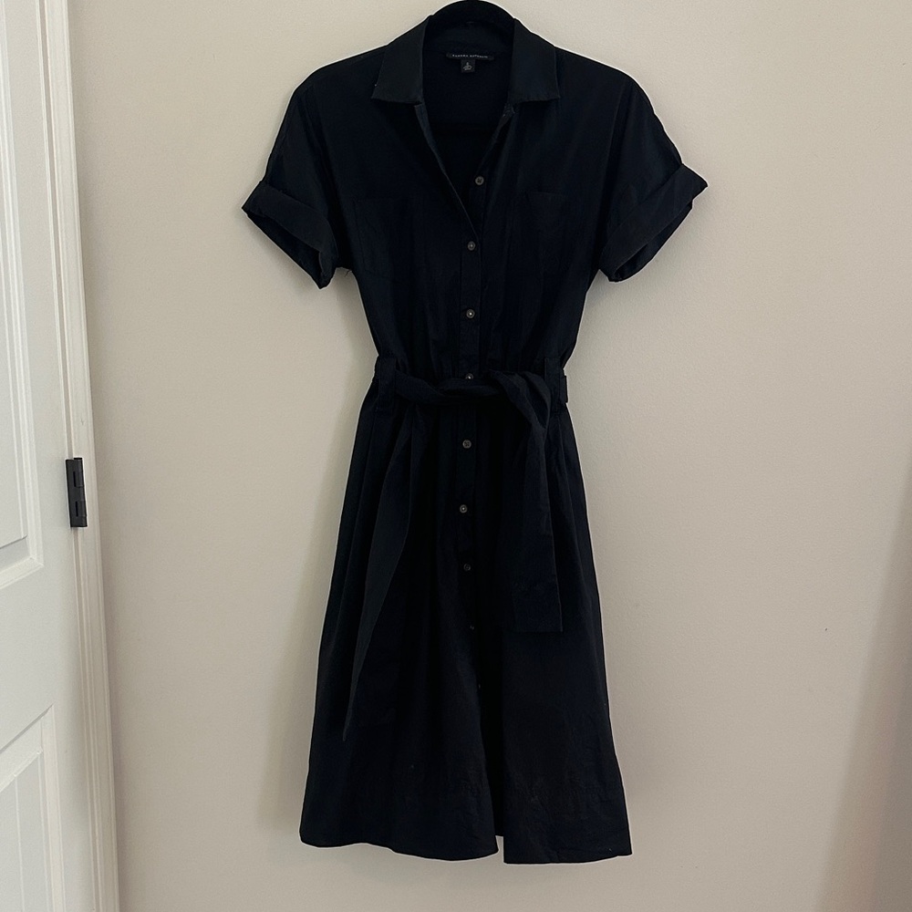 Banana Republic Classic Black shirtdress women’s size 0